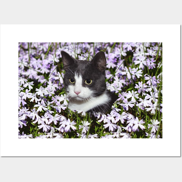 cat flower Wall Art by kawaii_shop